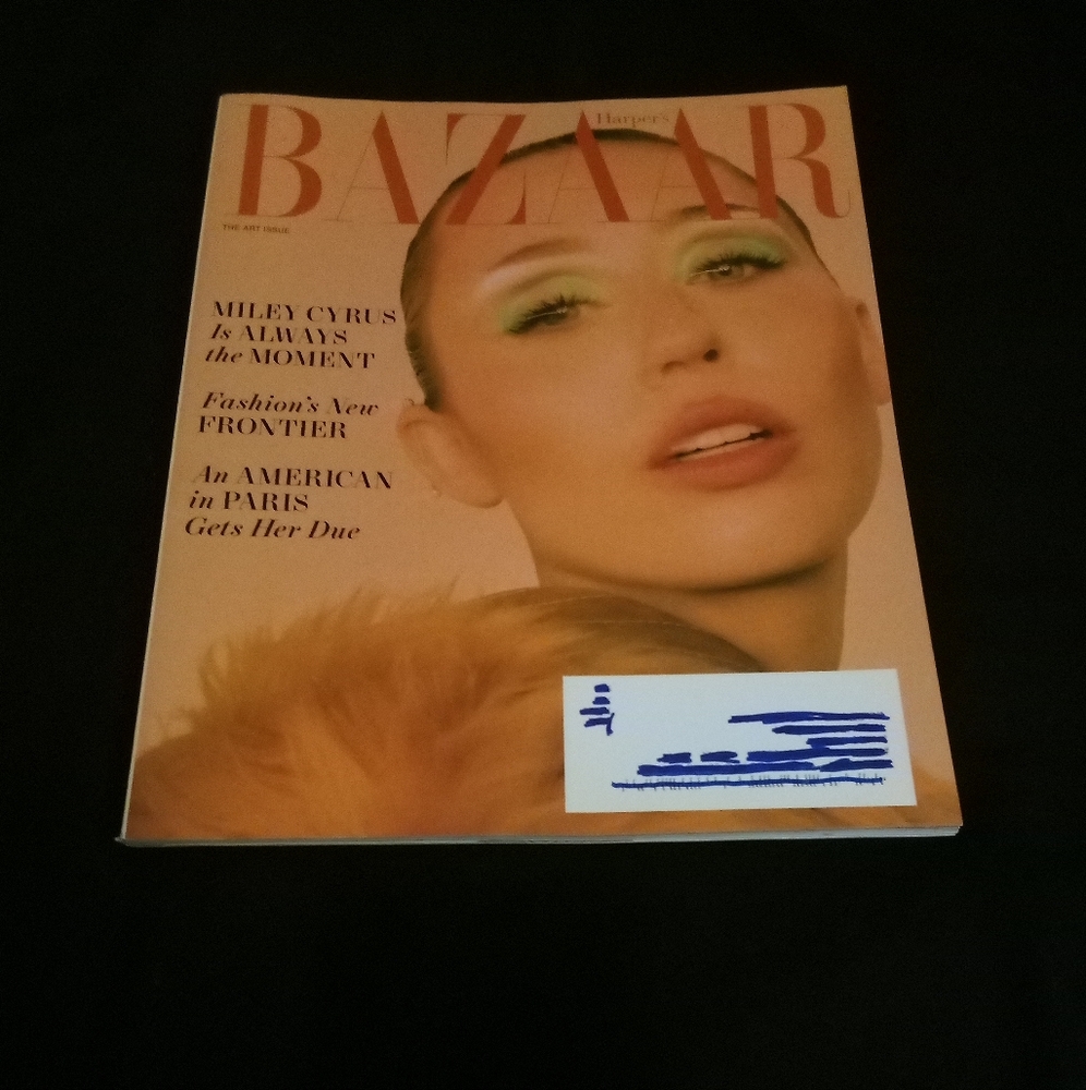 Harper's Bazaar Magazine The Art Issue Miley Cyrus December 2024/January 2025